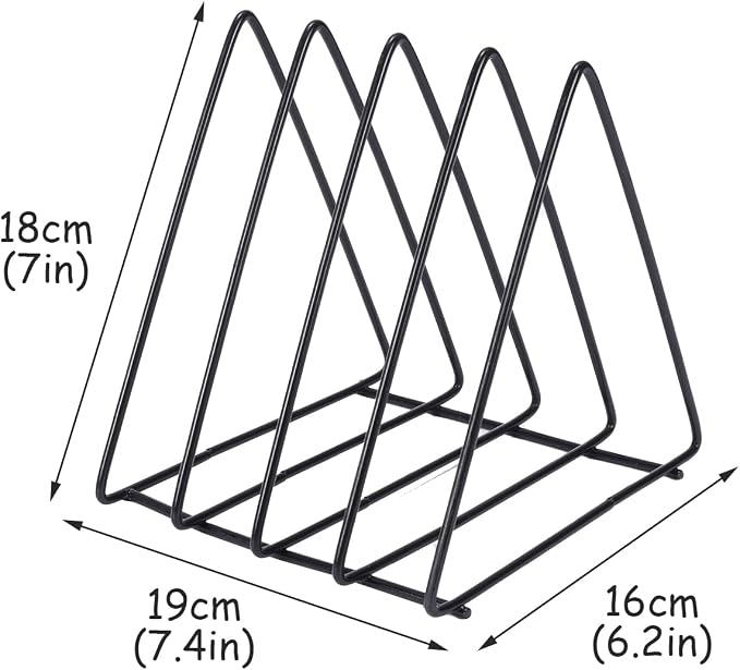 Pots and Pans Organizer 4 Slot Pan Organizers inside Cabinet Cutting Board Holder Sheet Pan Organizer Adjustable Metal Rack for Kitchen Cabinet, Pantry and Countertop Space-Saving Storage - Image 7