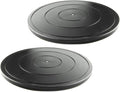 18 Inch Lazy Susan Turntable Black, 2 Pack | Steel Ball Bearings, Heavy Duty Swivel, Flat Base Stand, For TV/Monitor/Bonsai, 18Inch Diameter by VOLCANOESCLUB