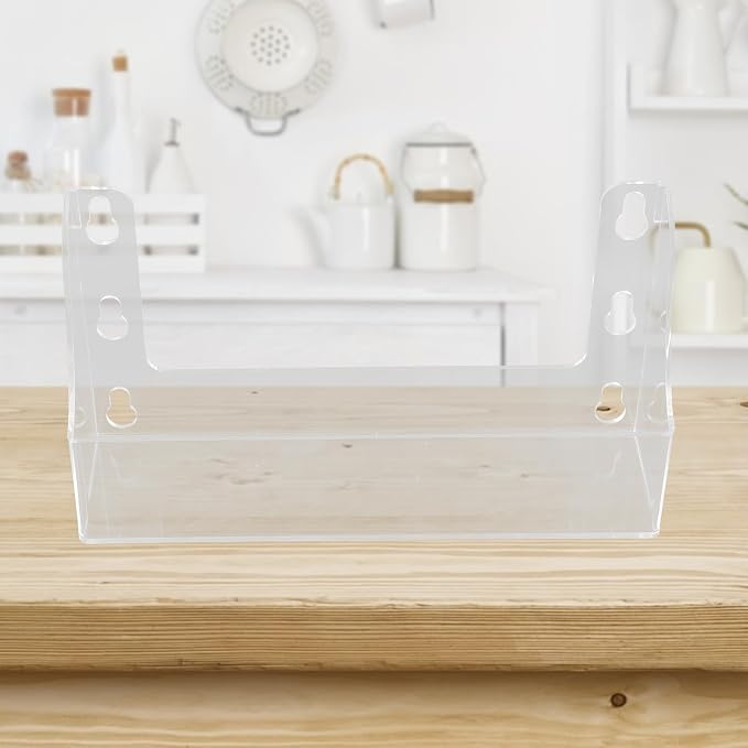 Homoyoyo Clear Acrylic Refrigerator Storage Shelf with Suction Cups-4-Can Capacity Spice Rack Organizer for Beverages Olive Oil Kitchen Essentials 14x7x27cm Transparent Space-Saving Fridge Accessory - Image 9