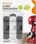 Aieve Cord Organizer for Appliances, 6 Pack Kitchen Appliance Cord Organizer, Appliance Cord Wrapper Cord Holder Cord Keeper Stick on Mixers, Coffee Maker, Pressure Cooker, Blender, Air Fryer by Aieve