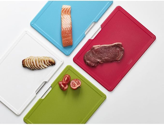 Joseph Joseph Folio 4-Piece Colour coded Cutting Board Set, Slimline case for organized Kitchen storage, Sage Green - Image 2