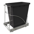 Pull Out Trash Can Under Cabinet & Under Sink, Heavy Duty Slider Organizer | Adjustable Cabinet Garbage Can Rack, Fits 30-40Qt Bins, Requires 13"W x 18"D Cabinet Opening, Chrome Finish, Can Not Included by TanamuCabinetSolutions
