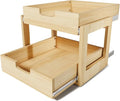 Pull Out Cabinet Organizer, 23''W×21''D Sliding Drawers for Cabinets, 2 Tier Soft Close Slide Out Wooden Pull out Drawers, Base Cabinet Organization for Kitchen, Pantry, Bathroom by Gsskny