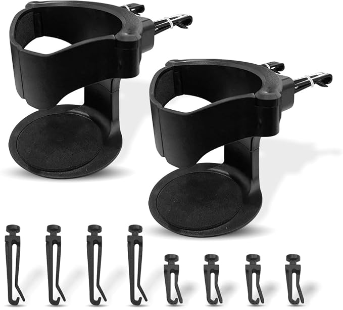 KITUREK Cup Holder for Car, Multi-Function Car Cup Holder Organizer, Car Trash Can, Hanging Cup Holder Expander for Car Air Vents, Vehicle Beverage Organizer Suitable for Cars Trucks (2 PCS) by KITUREK