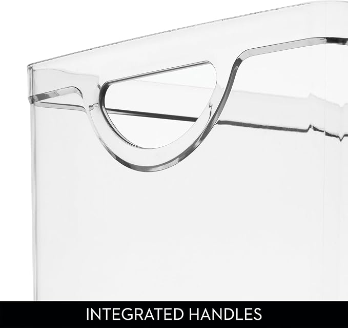 iDesign Stackable Clear Plastic Extra Long Storage Bin, 4-Pack | Organizer for Kitchen Cabinet or Pantry - Image 5