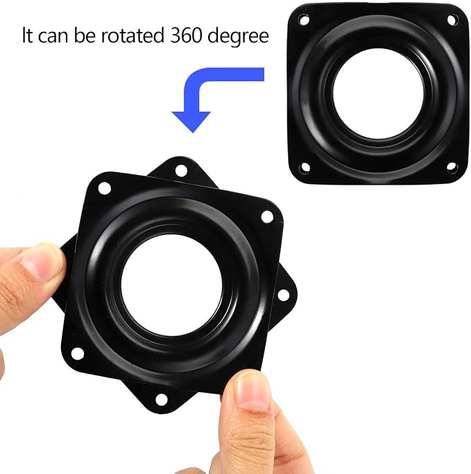 Fasmov 16 Pack 4-Inch Lazy Susan Turntable Bearings, 5/16” Thick Swivel Plate for Serving Trays, Kitchen Cabinet, Craft Project, Makeup Holder - Image 5