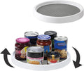 Set of 2, 10 Inch Non-Skid Lazy Susan Organizers - Turntable Rack for Cabinet, Pantry Organization and Storage, Kitchen, Fridge, Bathroom Makeup Vanity Countertop, Under Sink Organizing, Spice Rack by Kozloskyi
