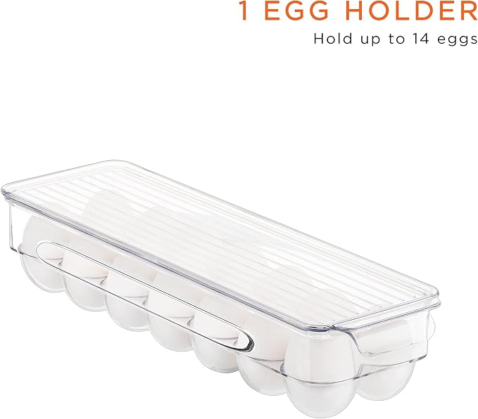 Sorbus Fridge Organizer Bins – Set of 8 Refrigerator Organizers and Storage Containers, Stackable Freezer Bins and House Essentials for New Home, BPA-Free Pantry Drawer Organizers - Image 3