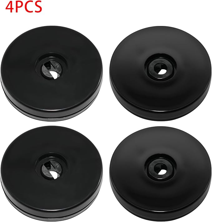 4Pcs Black Acrylic Lazy Susan 2.5 Inch Turntable Organizer Bearings | Mini Lazy Susan, Small Lazy Susan Turntable, 360° Rotating Swivel Plate for Spice Rack, Cosmetic, Cake, Pantry, DIY Display - Image 3
