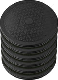 Lazy Susan Turntable 6 Pack, 12 Inch Black Plastic Organizer for Cabinet | Rotating Turntable Organizer for Pantry, Fridge, Kitchen Countertop, Bathroom Vanity by Unknown