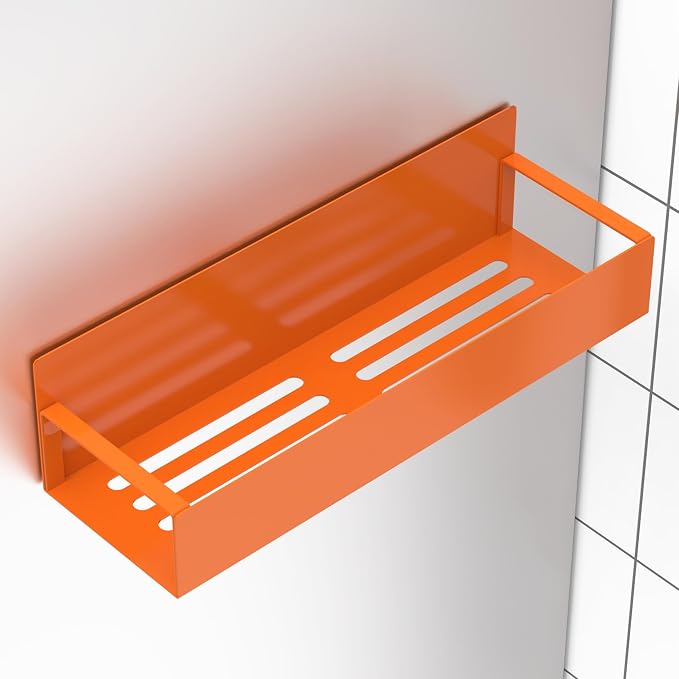 Metal Magnetic Spice Rack for Refrigerator Orange, 4 Pack | Magnetic Shelves Heavy Duty for Fridge in Kitchen, Seasoning Storage Organizer, For Oven Washer and Dryer, For Heavier Items - Image 6