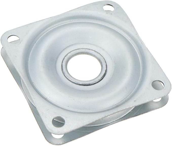 2 Inch Lazy Susan Hardware, 5Pcs Square Lazy Susan Turntable Bearings, Heavy Duty Lazy Susan Bearing Steel Swivel Plate for Kitchen Table Makeup Holder, Silver - Image 8