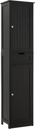 Iwell 67" H Bathroom Storage Cabinet, Tall Bathroom Cabinet | Narrow Storage Cabinet with Doors and Drawer, Adjustable Shelves, Floor Cabinet for Bathroom, Living Room, Kitchen by IWELL