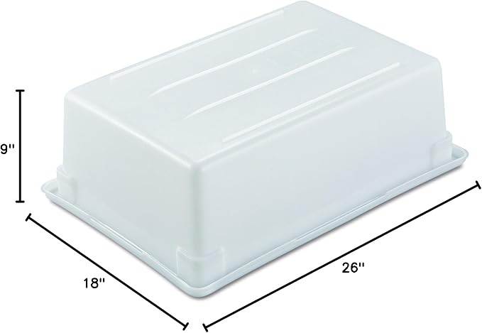 Rubbermaid Commercial Products Food Storage Box/Tote for Restaurant/Kitchen/Cafeteria, 12.5 Gallon, White - Image 6