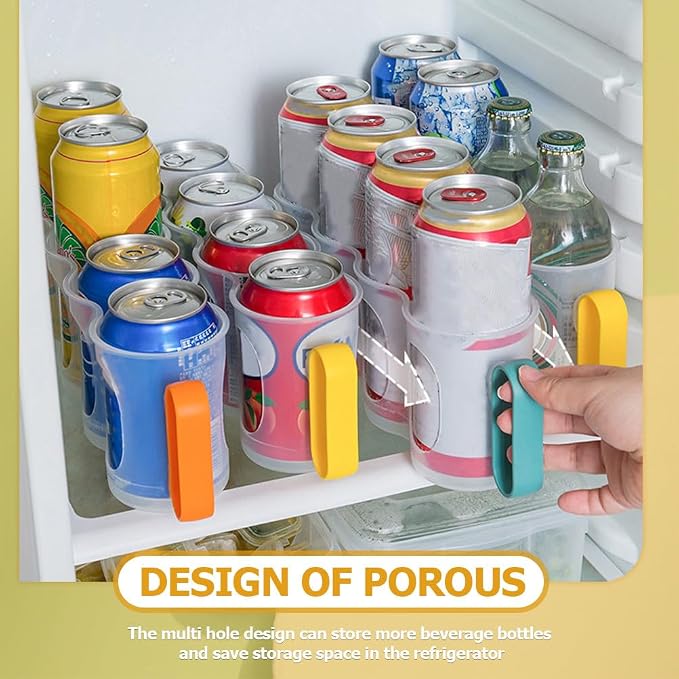SEWACC 3pcs Can Organizer For Refrigerator Soda Can Holder Fridge Drink Dispenser Beverage Storage For Kitchen Home Use - Image 4