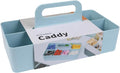 BLUE GINKGO Stackable Organizer Caddy, Long, Blue, Made in Korea | Portable. Adjustable. Home, Office & School Storage. by BLUEGINKGO
