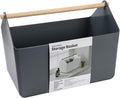 BLUE GINKGO Storage Basket, Large 10.5L, Grey, Made in Korea | Portable. Spacious Storage Bin. Everyday Organization. by BLUEGINKGO