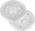 2 Pack 4" Lazy Susan Turntable Acrylic Ball Bearing Rotating Tray for Spice Rack Table Cake Kitchen Pantry Decorating TV Laptop Computer Monitor by HSTECH