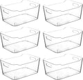 Clear Plastic Storage Bins, Pantry Organizers and Storage Containers, Large Fridge Organizer Bins, Home Kitchen Cabinet Organizer, Medicine Cabinet Bin for Organizing Freezer Closet by CONTROLKITCHEN