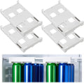 Novabright 4 Pack Hanging Soda Can Organizer Pull out Drawer Can Holder Space Saving Storage Rack for 2 Inch Beverage Drink Beer Seltzer Fridge Freezer by Unknown