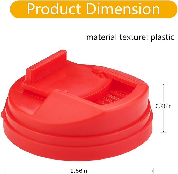 Soda Can Lid Covers, Reusable 2.4in Lids, 12-Pack | Round plastic covers fit standard soda, beer, juice and beverage cans for storage and drink protection. - Image 2