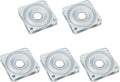 2 Inch Lazy Susan Hardware, 5Pcs Square Lazy Susan Turntable Bearings, Heavy Duty Lazy Susan Bearing Steel Swivel Plate for Kitchen Table Makeup Holder, Silver by SSYDIEN