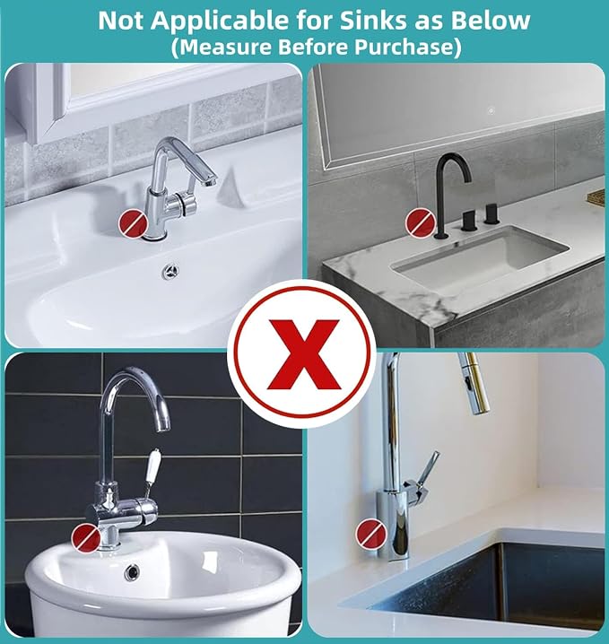 30 Inch Sink Splash Guard, Large Size Kitchen Sink Splash Guard, Longer Silicone Faucet Handle Drip Catcher Tray for Kitchen Countertop, Bathroom, Farmhouse (Black) - Image 7
