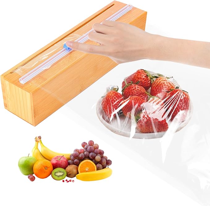 Plastic Wrap Dispenser with Cutter for Aluminum Foil, Plastic Wrap and Wax Paper, Fits 13" Roll（Plus） by Dsnirasy