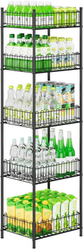 OYEAL Soda Can Organizer for Pantry 5 Tier Water Bottle Organizer Holder for Tumbler Travel Mug Cup, Freestanding Can Storage Organizer for Pantry Kitchen Living Room Organization by OYEAL