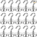 Magnetic Hooks 15P for Outdoor Hanging 30LBS Strong Magnetic | Cruise Refrigerator Hooks for Hanging, Kitchen, Garage, Classroom, Beach Vacation Kitchen Grills by MIKEDE