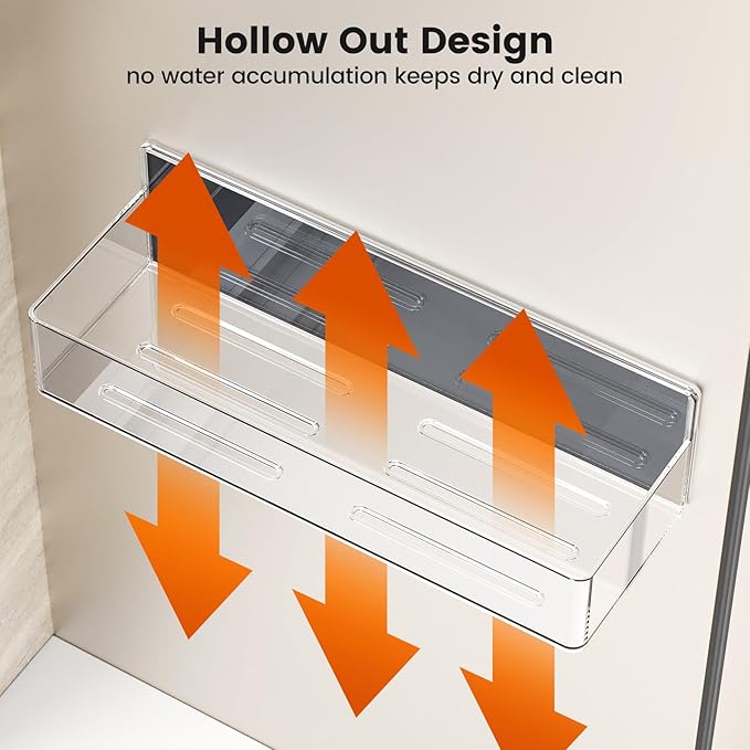 Mystozer Magnetic Spice Rack for Refrigerator,4 Pack Magnetic Shelf,Fridge Magnet Organizer with Paper Towel Holder and Utensils Racks,Fridge Organizers and Storage Clear(4 Pack) - Image 8
