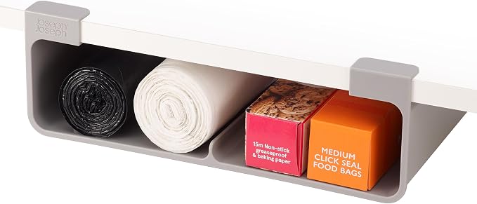 Joseph Joseph CupboardStore Under Shelf Storage Film, Foil and Bag Organizer, for Larger Rolls and Boxes, Fits Kitchen Units Over 13 in Wide, Large by Unknown