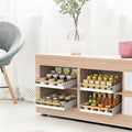 Pull out Cabinet Organizer, 16" Deep Pull Out Drawer for Kitchen Cabinets Adhesive with Nano Film, Slide out Cabinet Organizer Shelf for Pantry Bathroom Organization White by Hocookeper