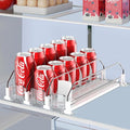 IBORING Drink Organizer for Fridge,Holds up to 15 Cans | Self Pushing Fridge Drink Organizer,Automatic Drink Dispenser for Fridge,Idea for fridge organizers and storage by IBORING