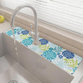 24" X 5.5" Kitchen Sink Splash Guard Faucet Mat Flora Super Absorbent Fast Drying Faucet Guard & Draining Mat Sink Splash Guard Behind Faucet for Kitchen, Bathroom by Unknown