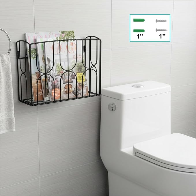 Kitchen Wrap Organizer Rack Wall Mount, Cabinet Door Storage Basket, Sturdy Metal Aluminum Foil Holder for Sandwich Bag, Wax Paper, Plastic Wrap, Food Bag, Cutting Boards, Black - Image 8