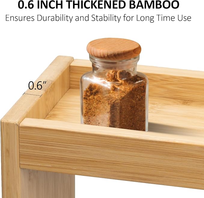 Over the Stove Spice Shelf for Kitchen,33" Over Stove Spice Rack Organizer | Stove Top Shelf, Stove Shelf for Back of Stove,Above Stove Shelf Spice for Kitchen - Image 7