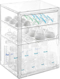 ERTIUANIO Baby Bottle Organizer – 3 Tier Acrylic Bottle Storage Organizer container, Clear Plastic Bottle Station Organizers Drawers for Countertop Kitchen Cabinet Vanity, Bathroom, Gifts for New Mom by ERTIUANIO