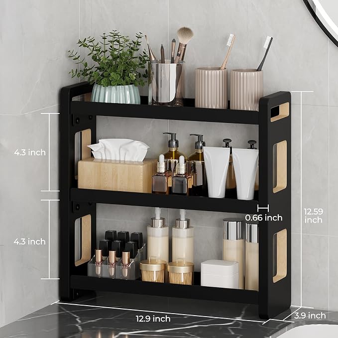 Bathroom Counter Organizer, Bathroom Sink Organizer, Vanity Shelf | Bathroom Organizers and Storage, Bathroom Countertop Organizer, Counter Shelf, Cologne Stand, Perfume Stand, Bathroom Decor - Image 3