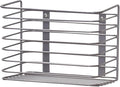 Household Essentials Door Mount Cabinet Organizer, Steel Wire Basket, Attractive Nickel Powder Coating, Great for Saving Space, Mounts to Solid Surface with Hardware Included by HouseholdEssentials