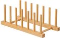 HBlife Bamboo Dish Plate Bowl Cup Book Pot Lid Cutting Board Drying Rack Stand Drainer Storage Holder Organizer Kitchen Cabinet（Keep Dry） by HBlife