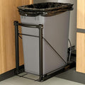 Pull Out Trash Can with Soft-Close for Kitchen Cabinets, Under Sink Drawer | Adjustable for 7-13 Gal can, Black Thick Handle & Frame, Up to 125 lbs Capacity, Fits 13"W x 18"D cabinets, Can Not Included by SlideBinHomeHub