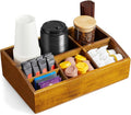 Acacia Wood Coffee Station Organizer for Countertop, Coffee Bar Accessories and Organizer, Pod Holder Storage Basket for K Cup Sugar Tea Bag by Unknown