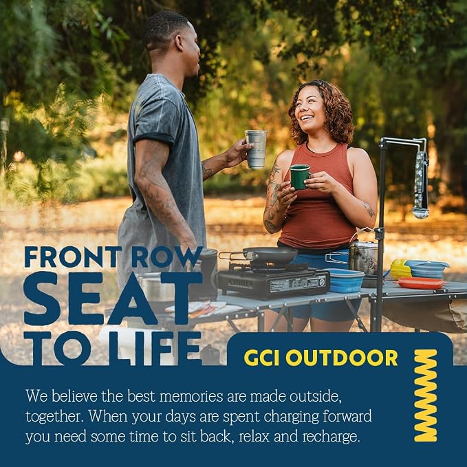 GCI OUTDOOR Master Cook Station | Portable Folding Kitchen Table with Soft Shell Sink, Heat Resistant Tabletop & Telescoping Lanter Pole, Perfect for Camping Trips - Image 6