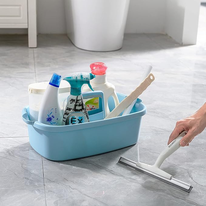 Goderewild Multi-Purpose Plastic Cleaning Caddy with Handle, Shower Caddy Organizer/Storage Basket/Totes Portable for Bathroom Supplies, Cleaning Products, Under Sink Tool, Housekeepers (White) - Image 7