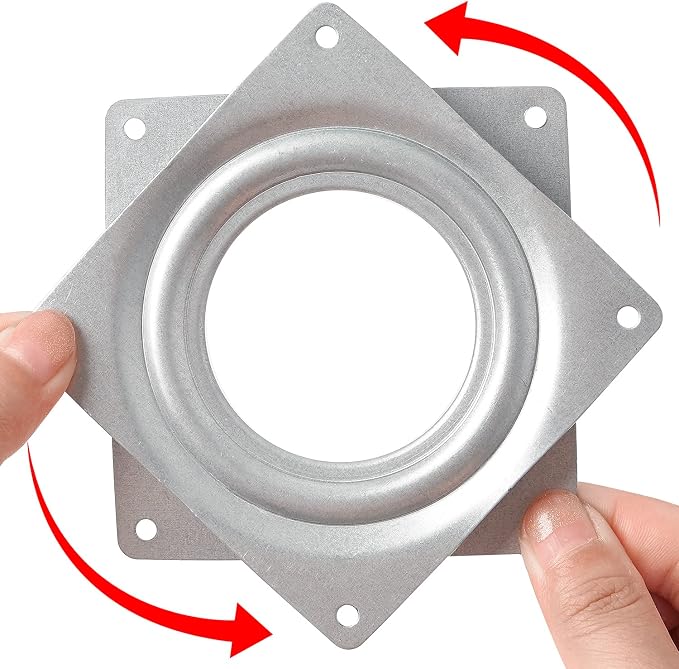 2 Pack 4" Lazy Susan Turntable 300 LBS pounds Steel Ball Bearing Rotating Tray Strong Sturdy Table Cabinet Low Profile - Image 3