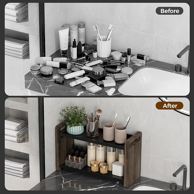Bathroom Counter Organizer, Bathroom Sink Organizer, Vanity Shelf | Bathroom Organizers and Storage, Bathroom Countertop Organizer, Counter Shelf, Cologne Stand, Perfume Stand, Bathroom Decor - Image 4