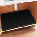 FLATO Waterproof Under Sink Mat, 40" x 19", Black | Shelf Liner for Kitchen and Bathroom, Cabinet Protector, Organizers and Storage, Flexible Silicone Drip Tray by Unknown