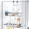 Aitatty Hanging Shower Caddy Over Door: No Drill Rustproof Shower Shelf | Includes Hooks & Soap Holders for Shampoos, Conditioners and Bathroom Essentials, Anti-Slip for Any Shower Room by Aitatty