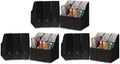 Simple Houseware 18-Pack Magazine File Holder Box, Foldable Cardboard Organizer, Black by SimpleHouseware